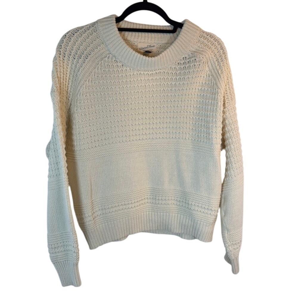 Universal Thread XL Cream Textured Knit Pullover Sweater